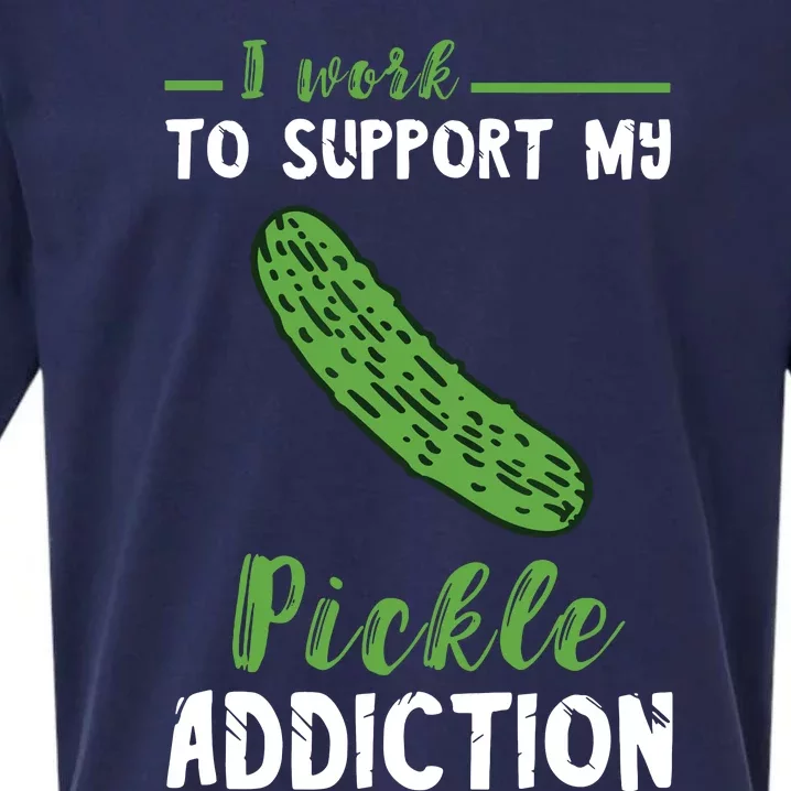 Pickle Addiction Vegetarian Vegetable Lover Pickle Food Sueded Cloud Jersey T-Shirt