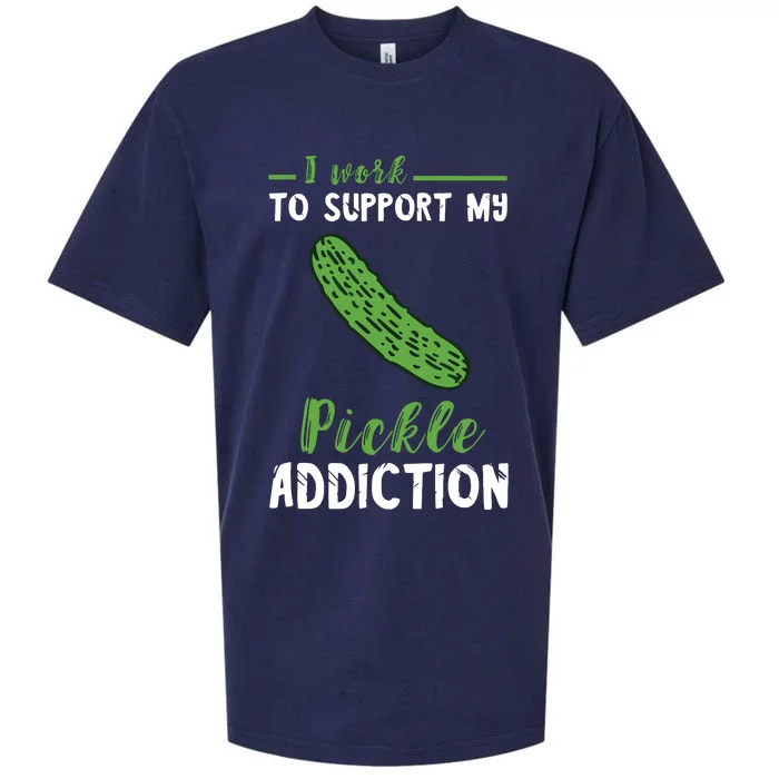 Pickle Addiction Vegetarian Vegetable Lover Pickle Food Sueded Cloud Jersey T-Shirt