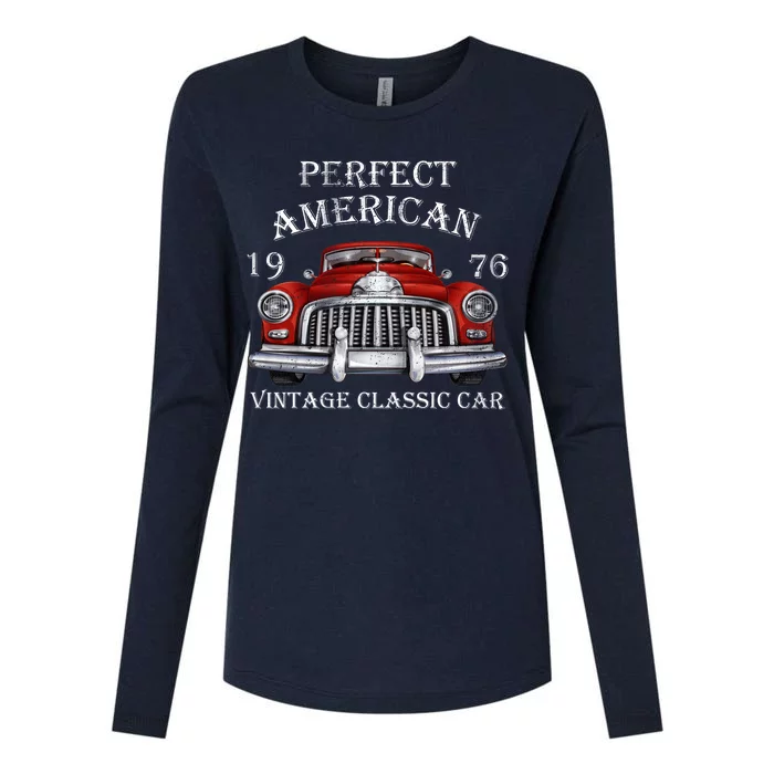 Perfect American Vintage Classic Car 1976 Womens Cotton Relaxed Long Sleeve T-Shirt