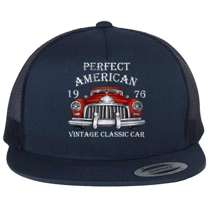 Perfect American Vintage Classic Car 1976 Flat Bill Trucker Hat