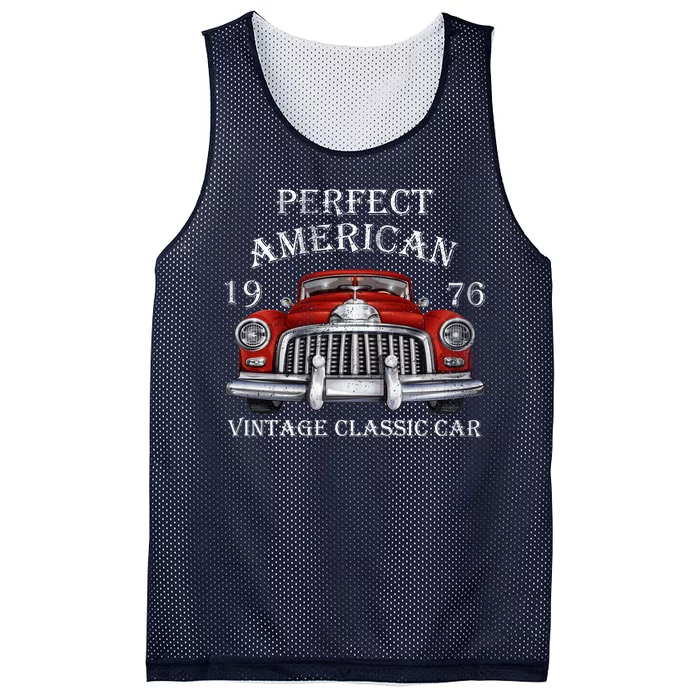 Perfect American Vintage Classic Car 1976 Mesh Reversible Basketball Jersey Tank