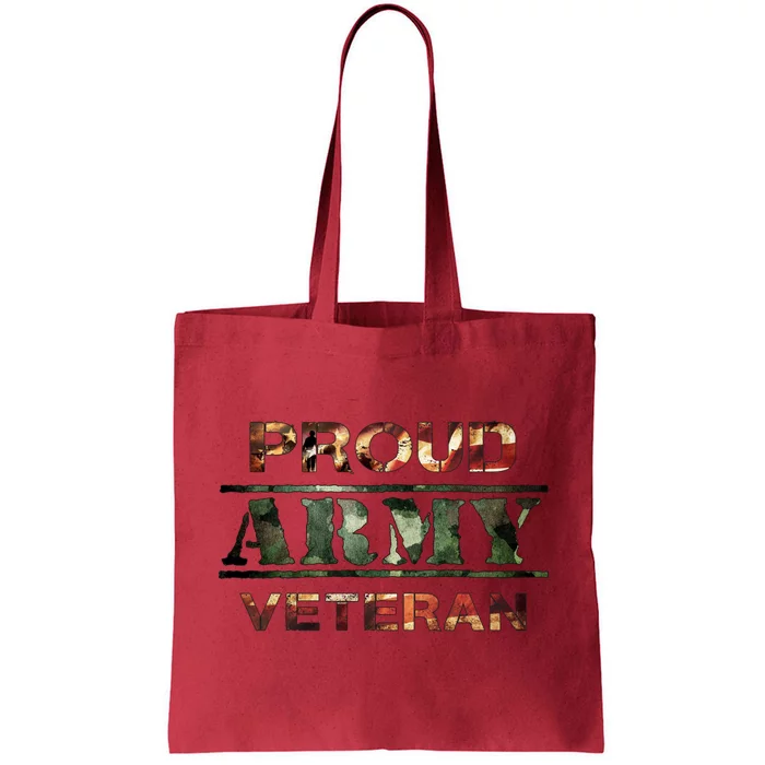 Proud Army Veteran Tote Bag