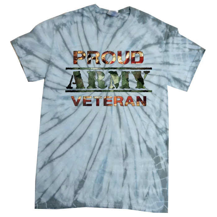 Proud Army Veteran Tie-Dye T-Shirt