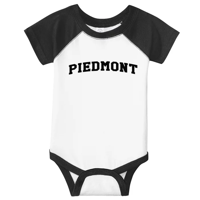 Piedmont Arch Vintage Retro College Athletic Sports Infant Baby Jersey Bodysuit