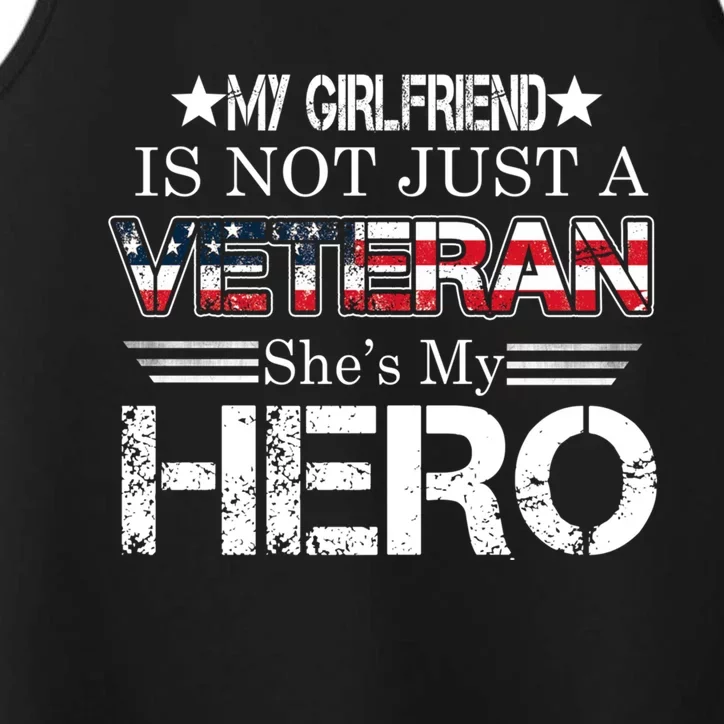 Proud Army Veteran Support My Friend Us Veteran My Hero Gift Performance Tank