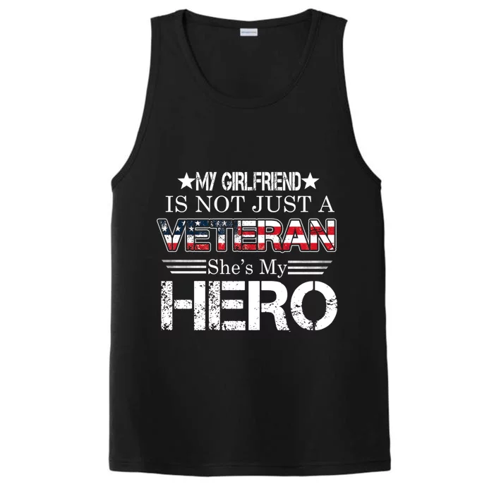 Proud Army Veteran Support My Friend Us Veteran My Hero Gift Performance Tank