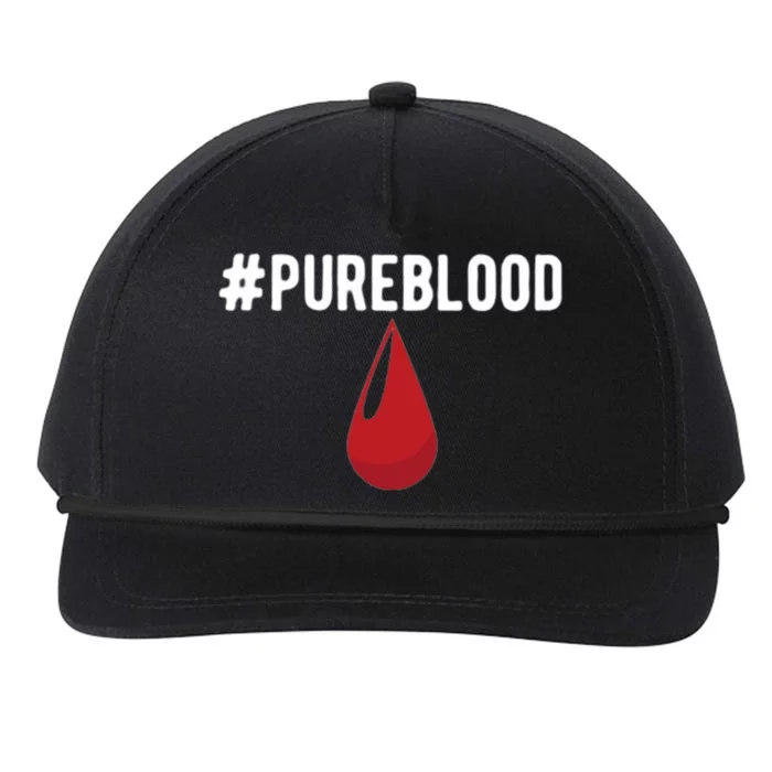 Pureblood Anti Vaccine Snapback Five-Panel Rope Hat