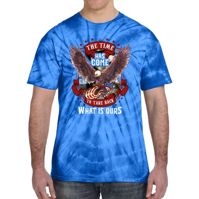 Proud American Vet Take Our Country Back Usa Flag Freedom Cute Gift Tie-Dye T-Shirt