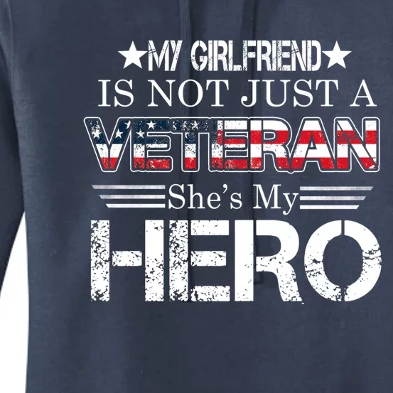 Proud Army Veteran Support My Friend Us Veteran My Hero Cool Gift Women's Pullover Hoodie