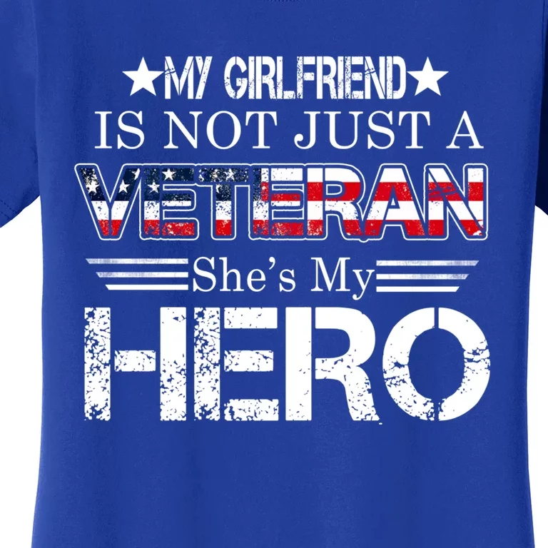 Proud Army Veteran Support My Friend Us Veteran My Hero Cool Gift Women's T-Shirt