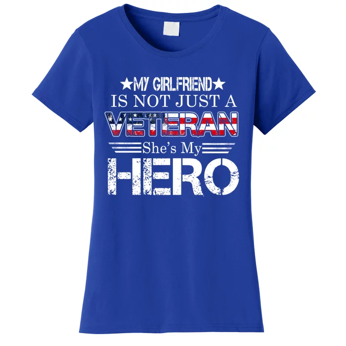 Proud Army Veteran Support My Friend Us Veteran My Hero Cool Gift Women's T-Shirt