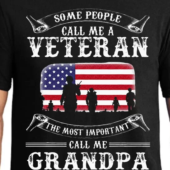 Proud Army Veteran Grandpa Fathers Day Gifts Pajama Set