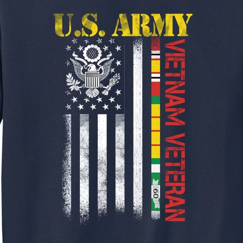 Proud Army Vietnam Veteran American Flag Sweatshirt