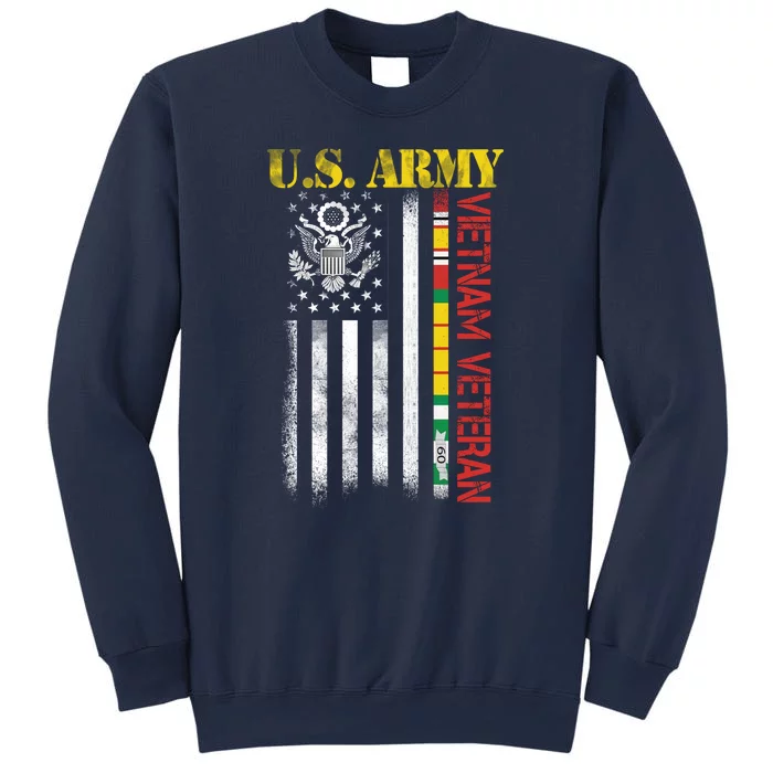 Proud Army Vietnam Veteran American Flag Sweatshirt