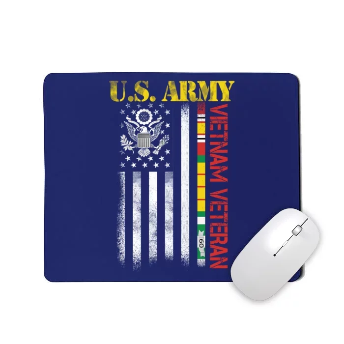 Proud Army Vietnam Veteran American Flag Mousepad