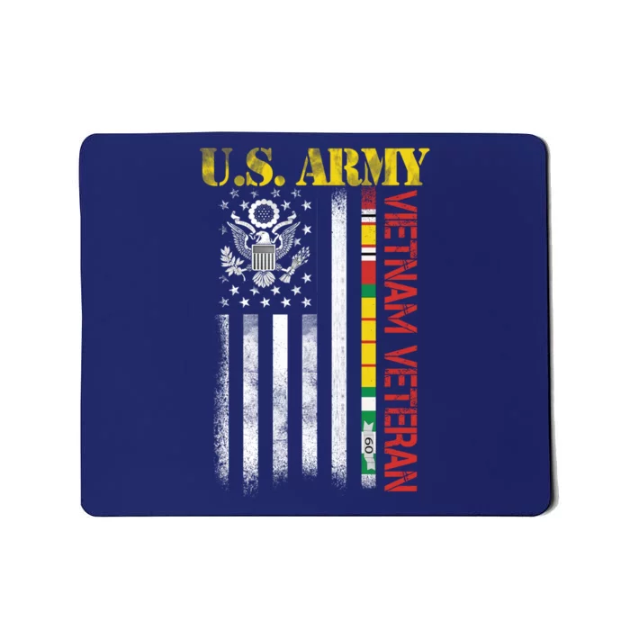 Proud Army Vietnam Veteran American Flag Mousepad