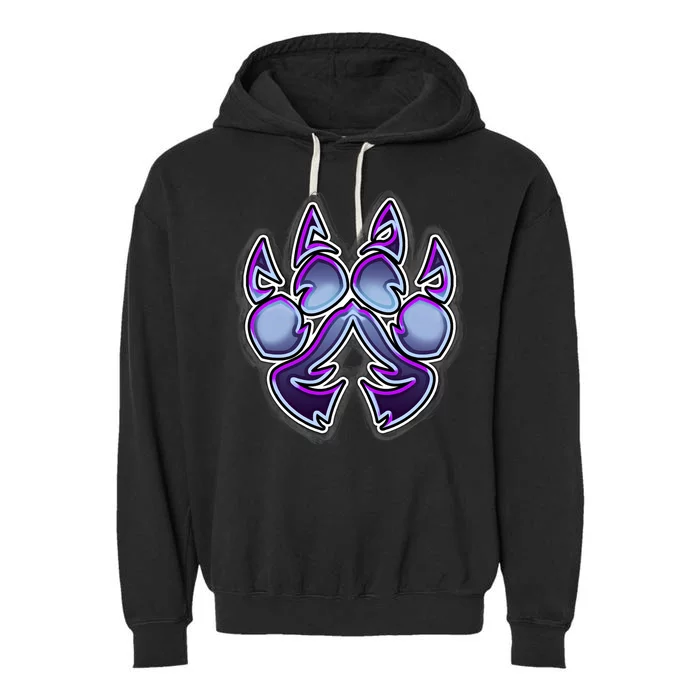 Paw Print Garment-Dyed Fleece Hoodie