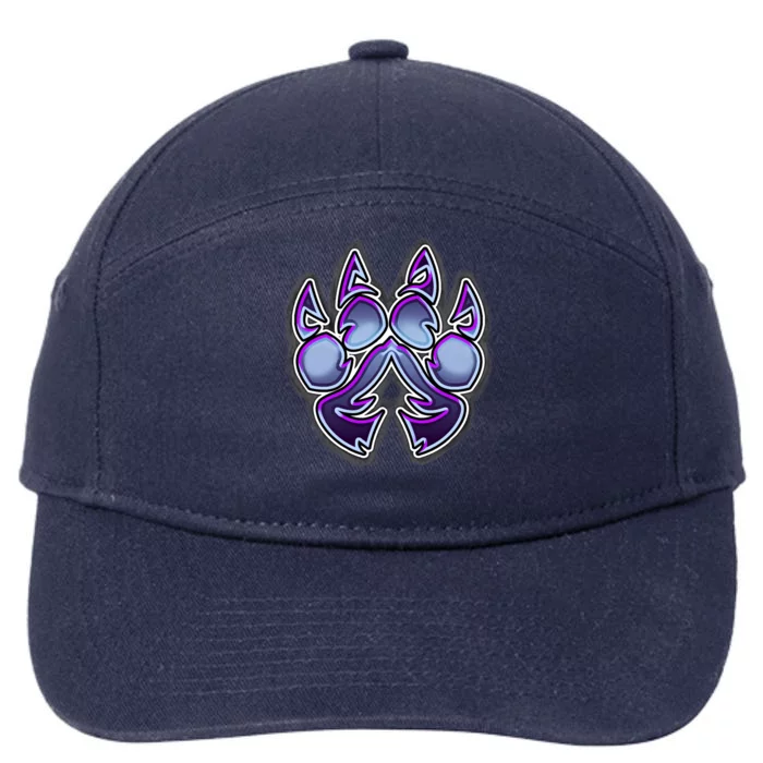 Paw Print 7-Panel Snapback Hat