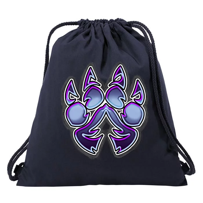 Paw print clearance drawstring bag