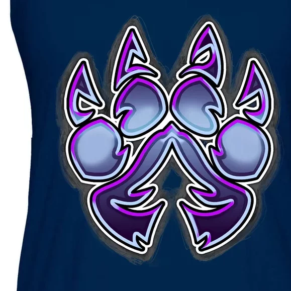 Paw Print Ladies Essential Flowy Tank