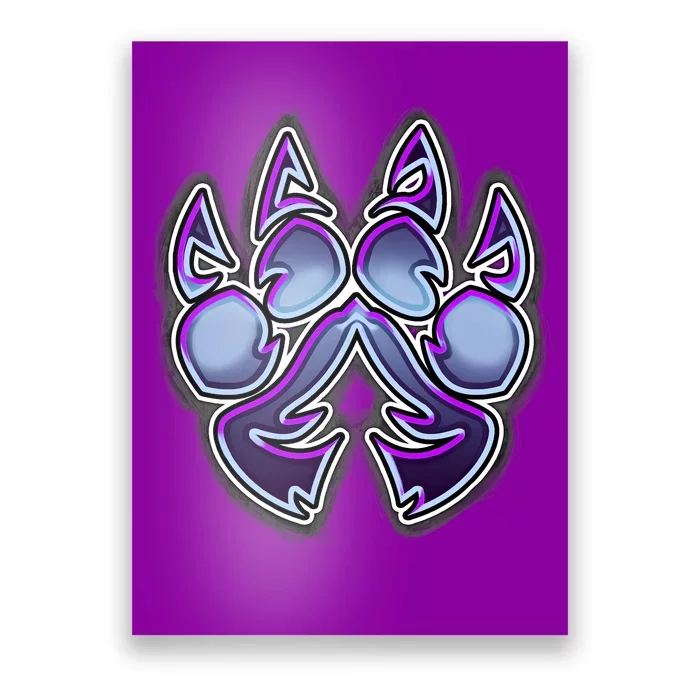 Paw Print Poster