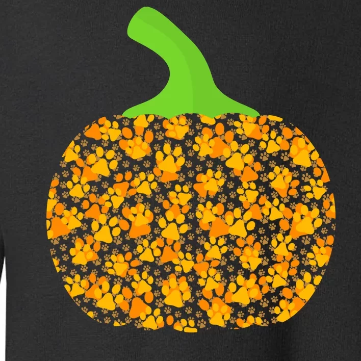 Paw Print Pumpkin Toddler Sweatshirt