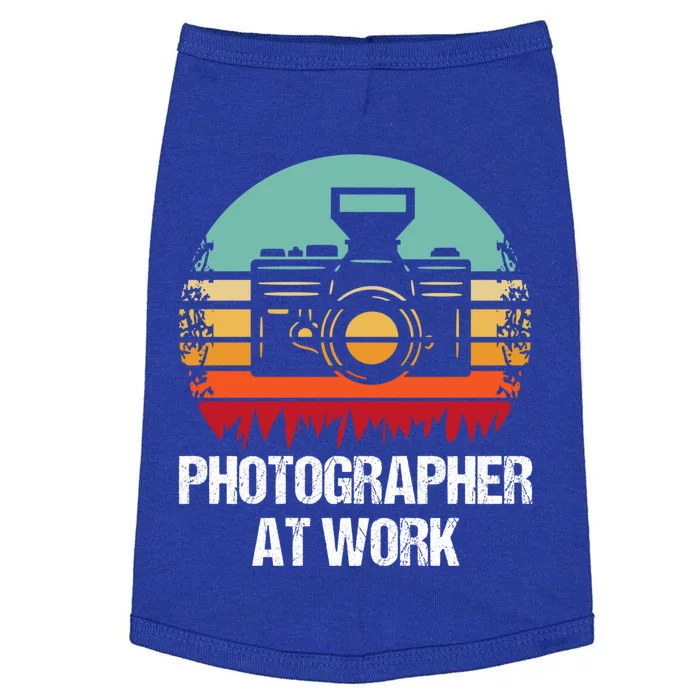 Photographer At Work Photographer Gift Doggie Tank