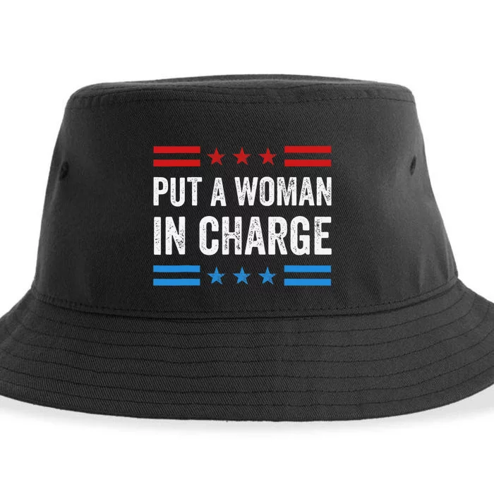 Put A Woman In Charge Kamala Harris Sustainable Bucket Hat