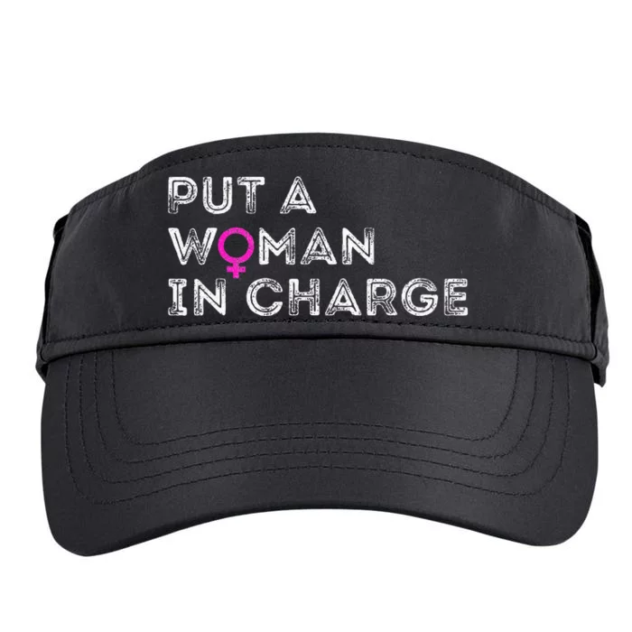 Put A Woman In Charge Adult Drive Performance Visor