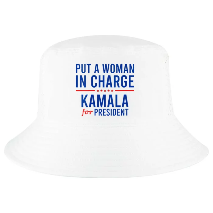 Put A Woman In Charge Kamala Harris Democrat Political Cool Comfort Performance Bucket Hat