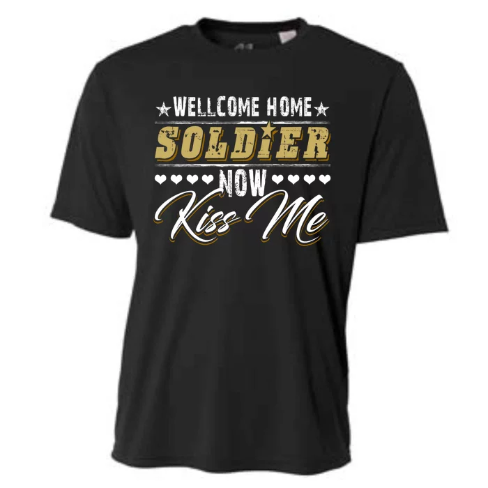 Proud Army Wife Friend Welcome Home Soldier Now Me Gift Cooling Performance Crew T-Shirt