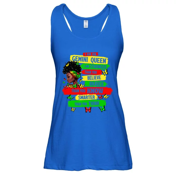 Proud Afro Woman Black Girl Zodiac Birthday Gemini Queen Ladies Essential Flowy Tank