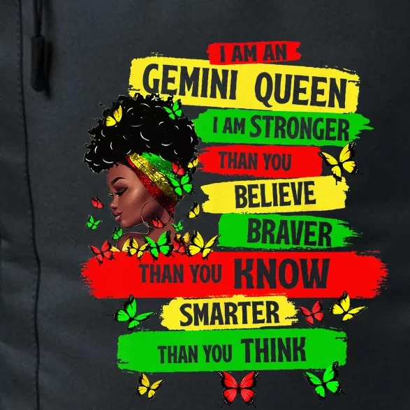 Proud Afro Woman Black Girl Zodiac Birthday Gemini Queen Daily Commute Backpack