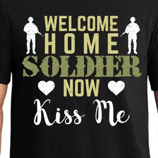 Proud Army Wife Friend Welcome Home Soldier Now Me Gift Pajama Set