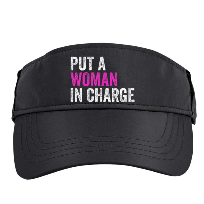 Put A Woman In Charge Adult Drive Performance Visor