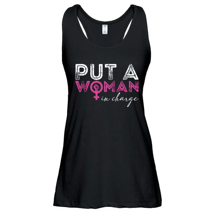 Put A Woman In Charge Ladies Essential Flowy Tank