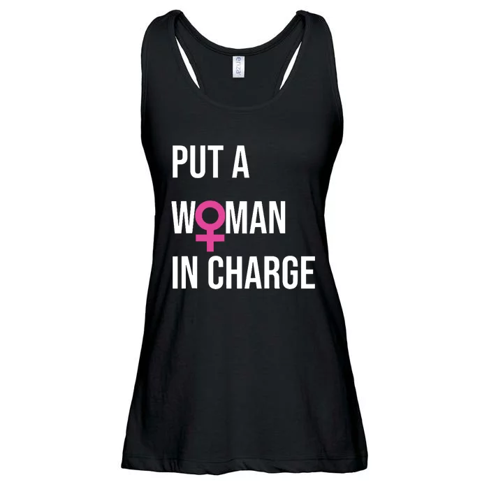 Put A Woman In Charge Potus Female President Ladies Essential Flowy Tank