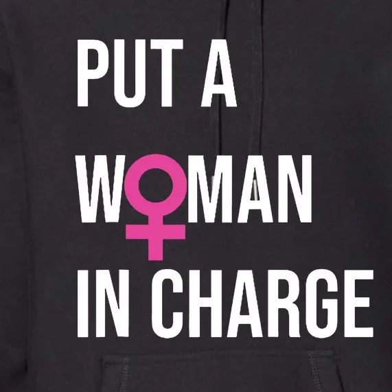 Put A Woman In Charge Potus Female President Premium Hoodie