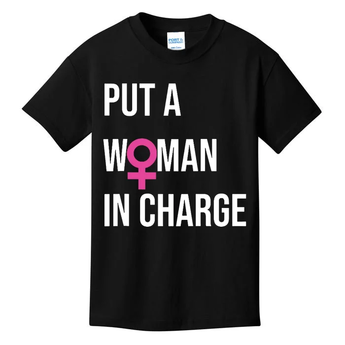 Put A Woman In Charge Potus Female President Kids T-Shirt