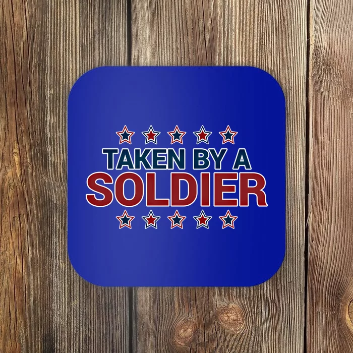 Proud Army Wife Gift Taken By A Soldier Friend Husband Cool Gift Coaster