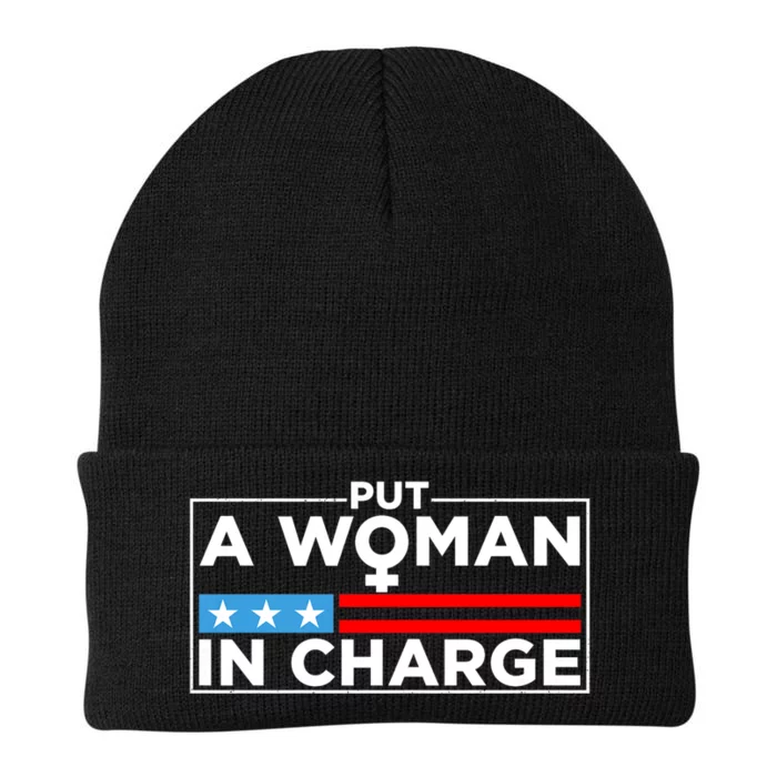 Put A Woman In Charge Potus Female President Knit Cap Winter Beanie