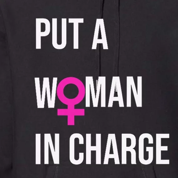 Put A Woman In Charge Potus Female President Premium Hoodie