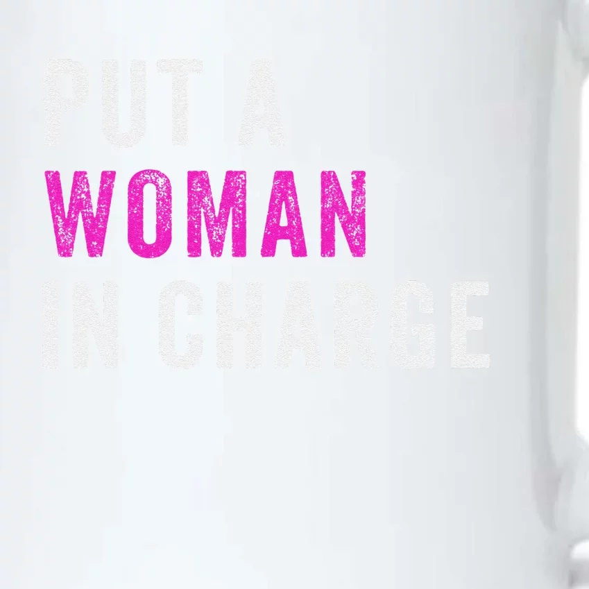 Put A Woman In Charge Black Color Changing Mug