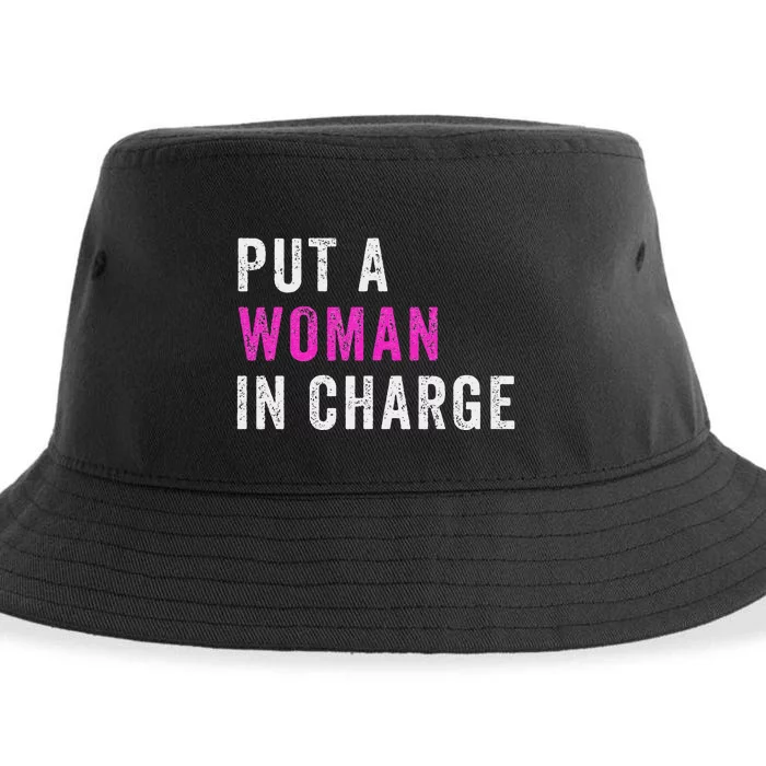 Put A Woman In Charge Sustainable Bucket Hat