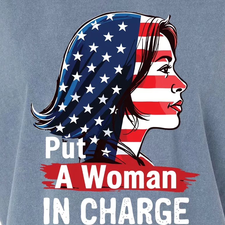 Put A Woman In Charge 2024 Empower Women In Politics Garment-Dyed Women's Muscle Tee