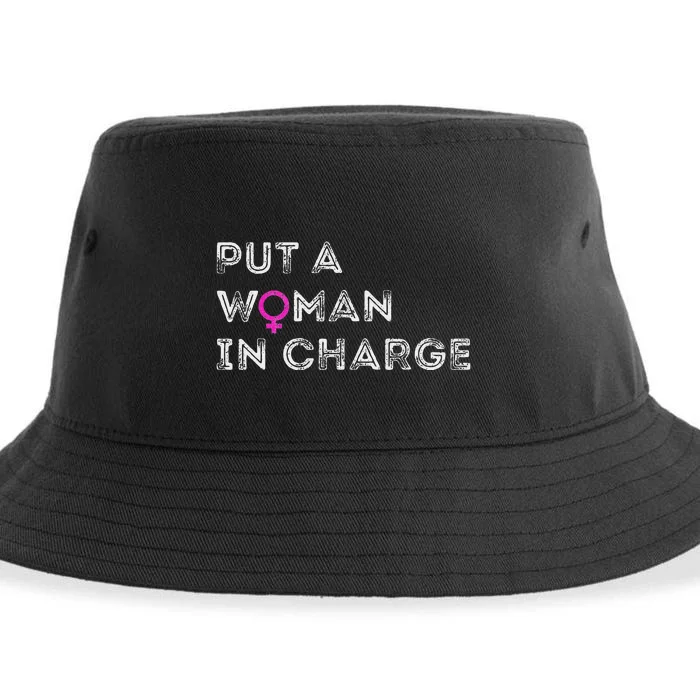 Put A Woman In Charge Sustainable Bucket Hat