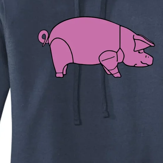 Pig As Worn By Dave Gilmour Women's Pullover Hoodie