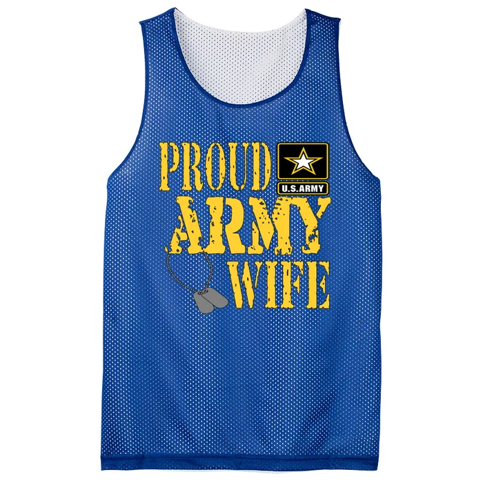 Proud Army Wife Gift Military Pride Meaningful Gift Mesh Reversible Basketball Jersey Tank