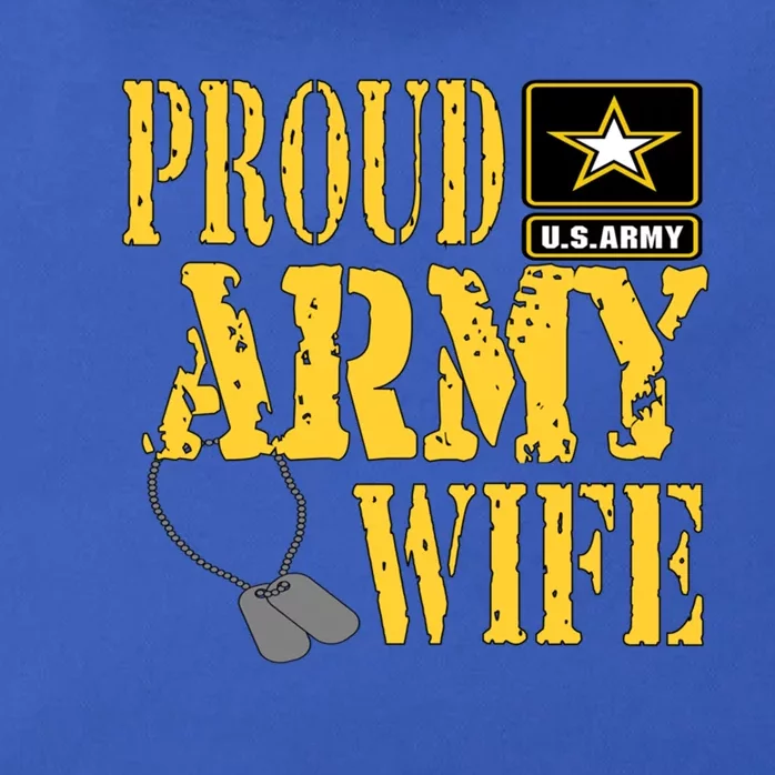 Proud Army Wife Gift Military Pride Meaningful Gift Zip Tote Bag