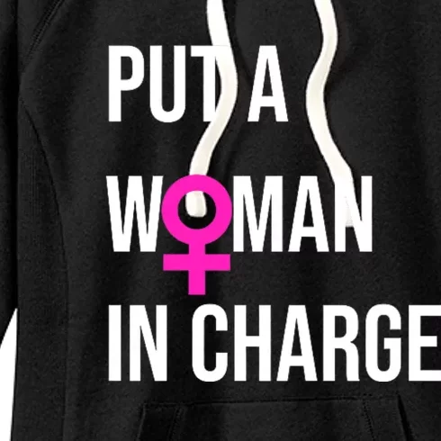 Put A Woman In Charge Potus Female President Women's Fleece Hoodie